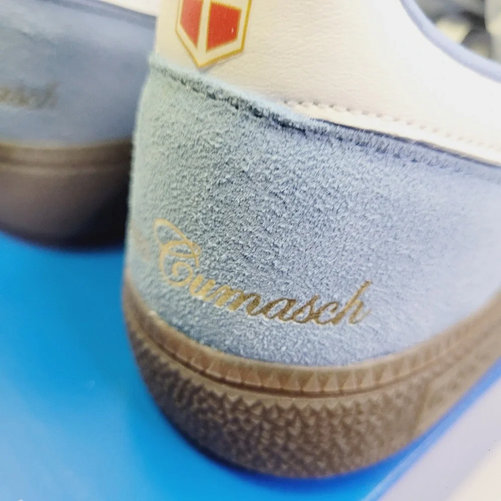 adidas Unisex Handball Spezial Sneaker Size 6 Light Blue White Suede Como